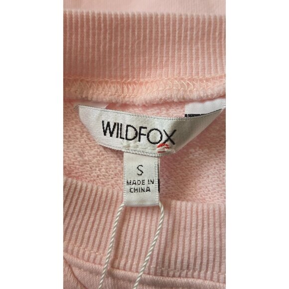 Wildfox Brunch Club Everyday Pink cotton Sweatshirt size S - Picture 8 of 8